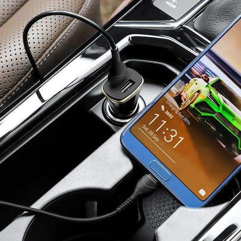 Car charger “Z31 Universe” double port QC3.0 set with cable